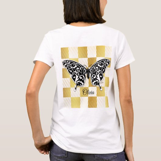 Elegant Butterfly T-Shirt (Achterkant)