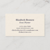 Elegant Butterfly Visitekaartje –  (Achterkant)