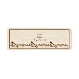 Elegant Butterfly Wedding Adresetiketten Etiket
