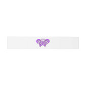 Elegant Butterfly Wedding Belly Bands Uitnodigingen Wikkel (Vlak)