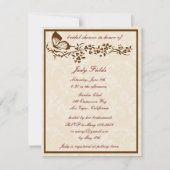 Elegant Butterfly Wedding Bridal Shower Uitnodigin Kaart (Voorkant)