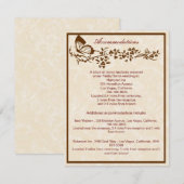 Elegant Butterfly Wedding Enclosure Kaarten (Voorkant / Achterkant)