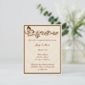 Elegant Butterfly Wedding Engagement Party Invitat Kaart (Staand voorkant)