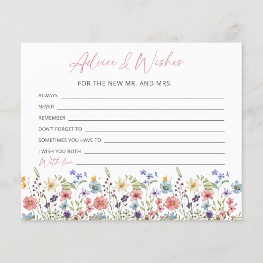 Elegant Butterfly Wildflower advies en wensen (Voorkant)