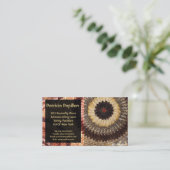 Elegant Butterfly Wing Visitekaartje - Art Deco (Staand voorkant)