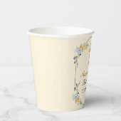 Elegant Butterroom Floral 1st Heilige Communie Papieren Bekers (Rechts)