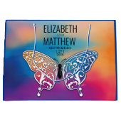 Elegant Buttterfly en kleurrijk Sunset Design Groot Cadeauzakje (Voorkant)