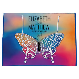 Elegant Buttterfly en kleurrijk Sunset Design Groot Cadeauzakje
