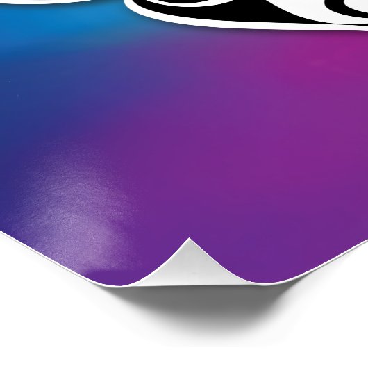 Elegant Buttterfly en kleurrijk Sunset Design Perfect Poster (Hoek)