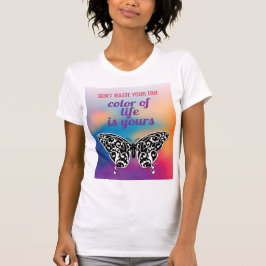 Elegant Buttterfly en kleurrijk Sunset Design T-shirt