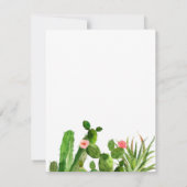 Elegant Cactus Garden | Antwoord op de uitnodiging (Achterkant)