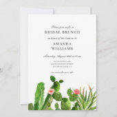 Elegant Cactus Garden | Vrijgezellenfeest bruiloft Kaart (Voorkant)