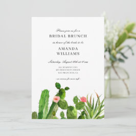 Elegant Cactus Garden | Vrijgezellenfeest bruiloft Kaart