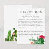 Elegant Cactus Garden | Weddenschapskaart Kaart (Voorkant / Achterkant)