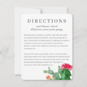 Elegant Cactus Garden | Weddenschapskaart Kaart (Voorkant)