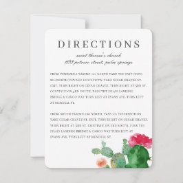 Elegant Cactus Garden | Weddenschapskaart Kaart