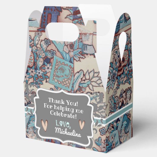  Elegant cactus, skulls Mexicaans Fiesta  Bedankdoosjes (Geopend)