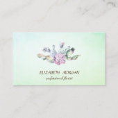 Elegant Cactus Succulent Green Visitekaartje (Voorkant)