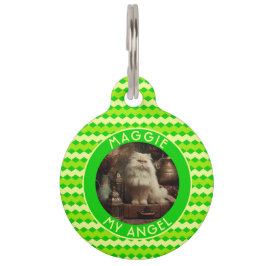 Elegant Cadeau voor Huisdier Eigenaar Chevron Geom Huisdierpenning
