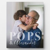 Elegant cadeau voor Poppen & kleinkind Foto Keepsa Fotoplaat (Voorkant)
