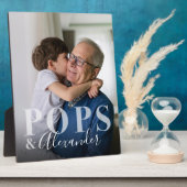 Elegant cadeau voor Poppen & kleinkind Foto Keepsa Fotoplaat (Zijkant)