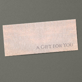 Elegant cadeaubon voor vakantie