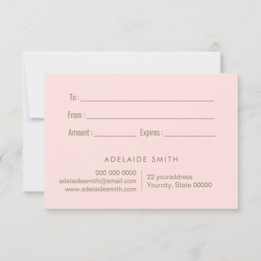 elegant cadeaucertificaat (Achterkant)