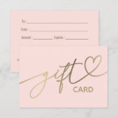 elegant cadeaucertificaat (Voorkant / Achterkant)