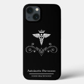 Elegant Caduceus Nurse Practitioner Case-Mate iPhone Case (Achterkant)