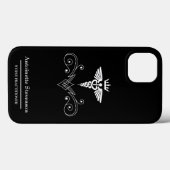 Elegant Caduceus Nurse Practitioner Case-Mate iPhone Case (Achterkant (horizontaal))