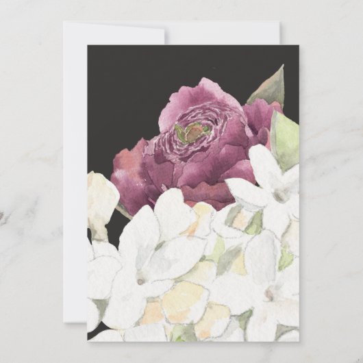 elegant cake 50e verjaardag uitnodiging (Achterkant)