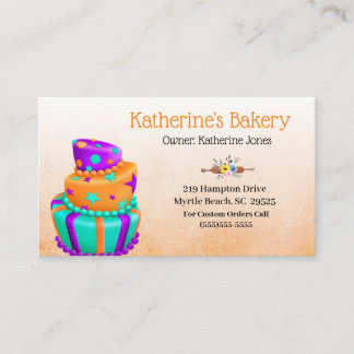 Elegant Cake Bakery Visitekaartjes