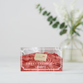 Elegant Cake Bakery Visitekaartjes (Staand voorkant)
