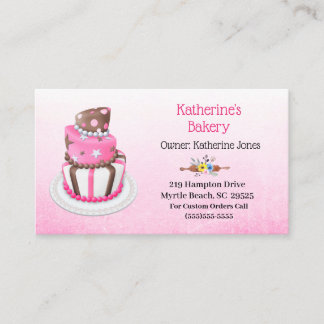 Elegant Cake Bakery Visitekaartjes