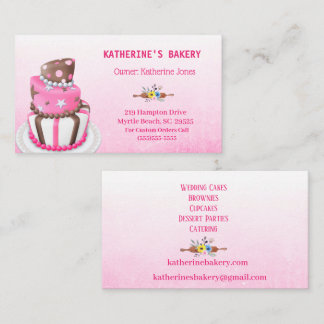 Elegant Cake Bakery Visitekaartjes