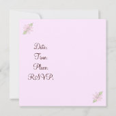 Elegant Cake Bridal Shower Invitation Kaart (Achterkant)