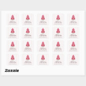 Elegant Cake Custom Bakkerij Zakelijke Sticker (Vel)