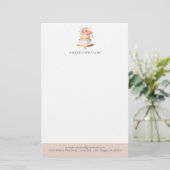 Elegant Cake Custom Letterhead Briefpapier (Staand voorkant)