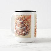 Elegant Cake Designer Tweekleurige Koffiemok (Voorkant links)