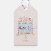 Elegant Cake Pastel Script Font Vrijgezellenfeest Cadeaulabel (Voorkant)