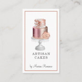 Elegant Cake Pastry Chef Baker Visitekaartje (Voorkant)