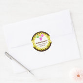Elegant Cake Poppen Bakery Packaging Seals Ronde Sticker (Envelop)