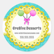 Elegant Cake Poppen Bakery Packaging Seals