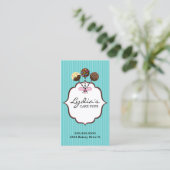 Elegant Cake Poppen Bakery Visitekaartje (Staand voorkant)
