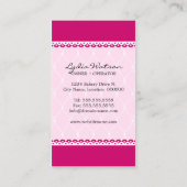 Elegant Cake Poppen Bakeshop Visitekaartje (Achterkant)