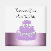 Elegant Cake Save the Date Magneet (Voorkant)