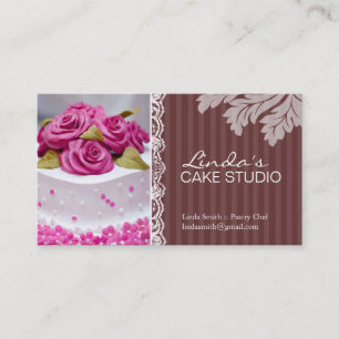 ELEGANT CAKE   VISITEKAARTJE BAKERY