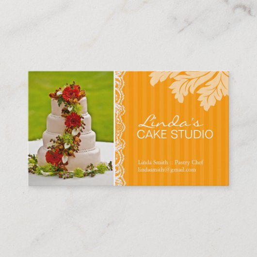 ELEGANT CAKE | VISITEKAARTJE BAKERY (Voorkant)