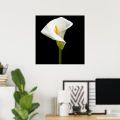 Elegant Cala Lily Poster (Thuiskantoor)