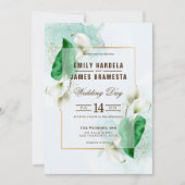 Elegant Cala Lily Wedding Kaart (Voorkant)